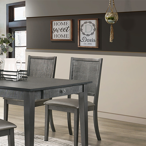 BARZINI dining furniture malaysia with the decor pendant and wooden sign printing frame