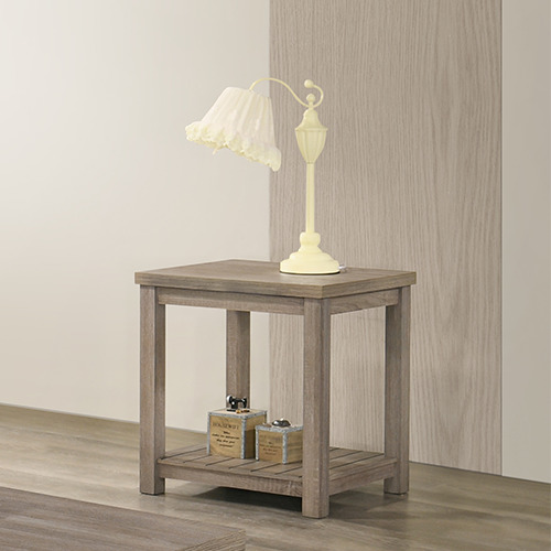 BELTON occasional coffee table set 2 tier storage side table can place decor, lamp and items up down side