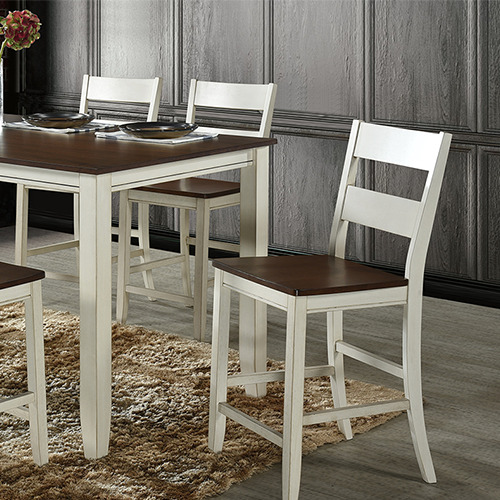 DORIAN dining set malaysia it shows the design with square chairs and without padded cotton seat pad