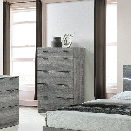 HAVANA bedroom furniture set malaysia clean line design with chest cabinet drawers