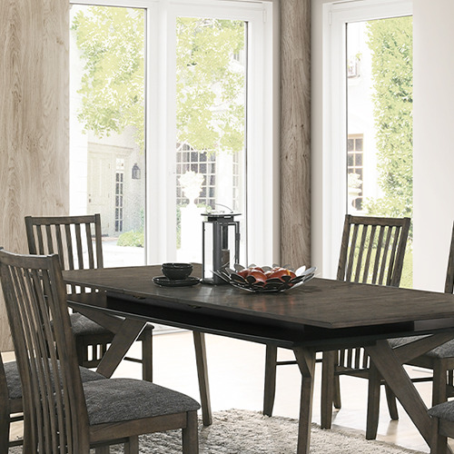 JASPER wood dining table malaysia with the wooden table able place cutlery at bottom layer