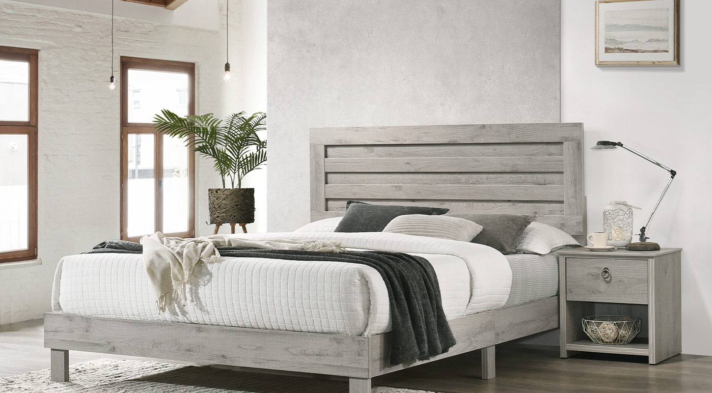 MIRANDA wooden bed malaysia with the whitespace elegance and classic design